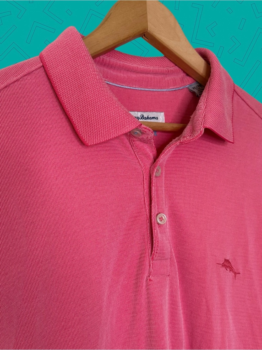 Tommy Bahama Island Zone Pink Polo Shirt